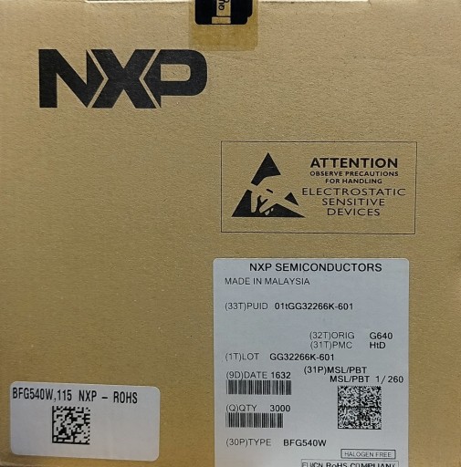 BFG840W NPN RF bipolárny tranzistor 15V 120mA 500mW 9GHz smd N9
