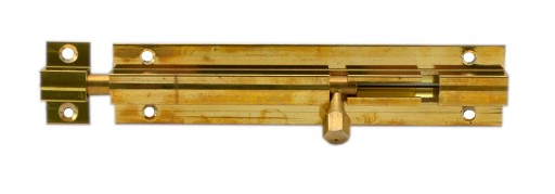 Závorový zámok pre dvere 100 mm, MOSADZ