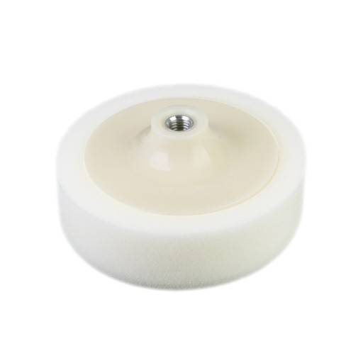 Leštiaci špongia 150 mm x 45 mm, závit M14, biela