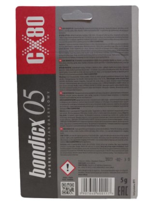 CX80 BONDICX 05 univerzálne kyanoakrylátové lepidlo 5g