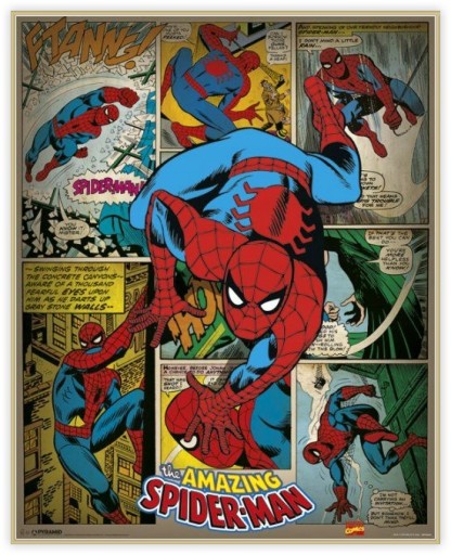 Plagát Marvel Comics Spiderman pre chlapca 40x50cm