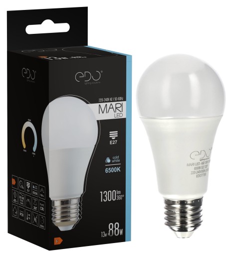 E27 LED žiarovka 13W 6500K studená 1300lm EDO