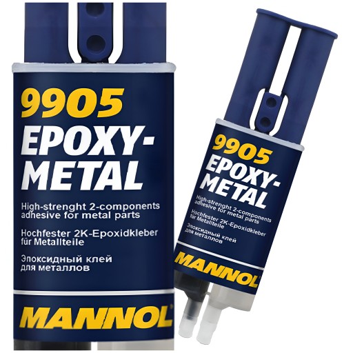 EPOXIDOVÉ LEPIDLO NA KOV EPOXIDOVÉ KOVOVÝ MANNOL NA HLINÍK OCEĽ 24 ML