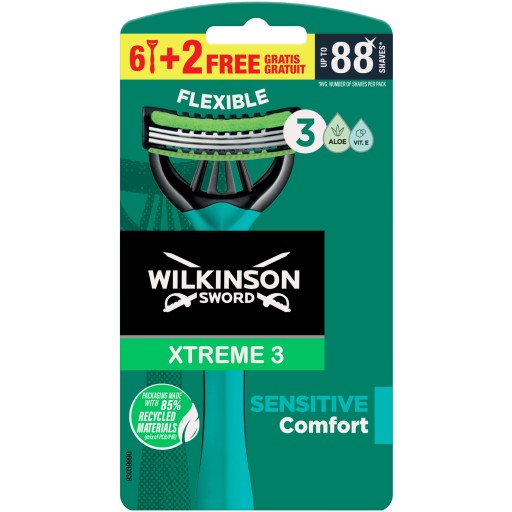 8x citlivý holiaci strojček WILKINSON Xtreme 3 Comfort