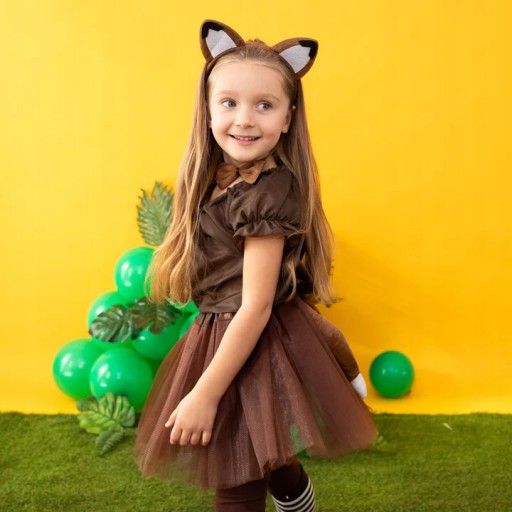 SET ČELENKA NA CHVOST, MOTÝĽ, Líščia guľa, Lesné Zvieratká, ANDRZEJKA, KARNEVAL