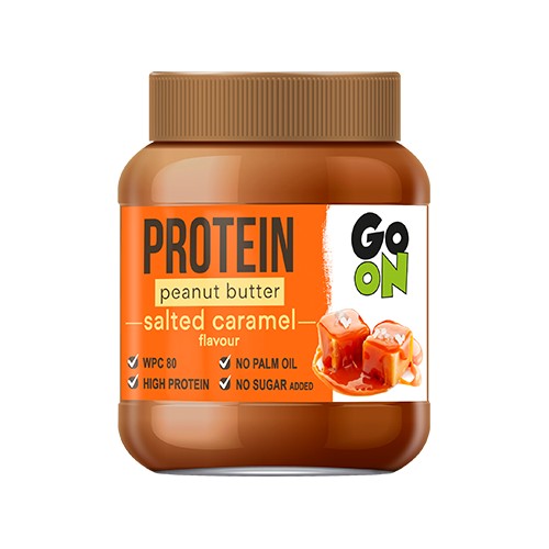 GO ON arašidové maslo slaný karamel Sante 350g