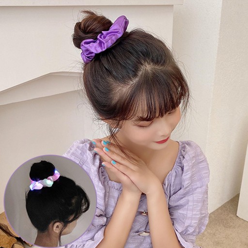 FROTKA HAIRBAND LED GLOW NA PARTY GLOW BEAUTY Fialová