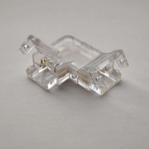 Uhlový konektor pre LED pásik 8mm Rohový 'L' 2 PIN