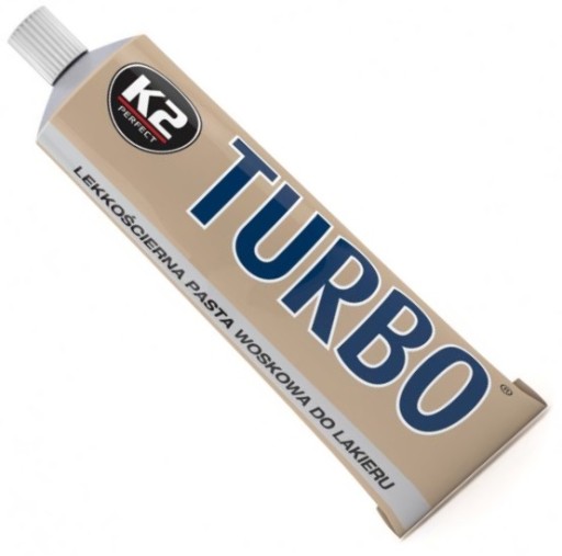 K2 TURBO FAROVACIA PASTA NA ODSTRAŇOVANIE ŠKRABANCOV VOSK LESK ĽAHKÝ BRÚSNY 120g
