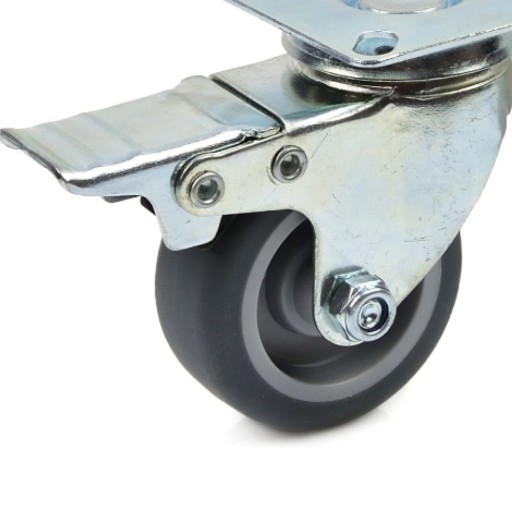 Otočné koliesko s brzdou 50mm PP/TPR G71511 GEKO