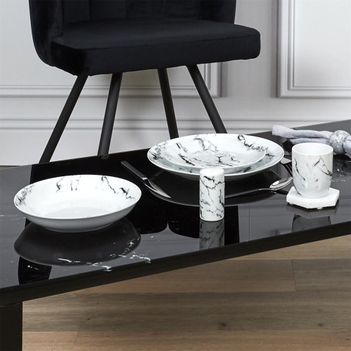 Porcelánová soľnička a korenička MARBLE