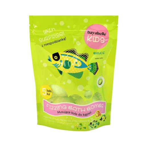 Bomby do kúpeľa s hračkou - Kiwi 5x50g