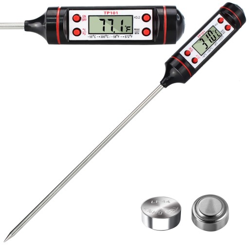 ELEKTRONICKÝ KUCHYŇSKÝ TEPLOMER LCD DISPLEJ MÄSOVÁ SONDA GRIL NA VÍNO