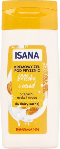Cestovný turistický sprchový gél Isana mlieko a med 50 ml