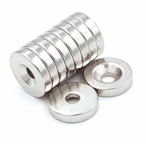 okrúhly NEODYMIOVÝ MAGNET NA SKRUTKU 12X3MM N33