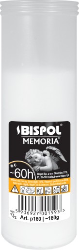 Vložka do sviečky parafínová BISPOL P160 60H 1 ks.