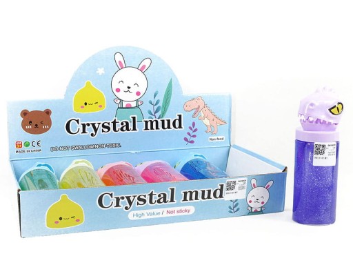 SLIME GLUTEK PLASTOVÁ PASTA DINOSAUR S GLITROM