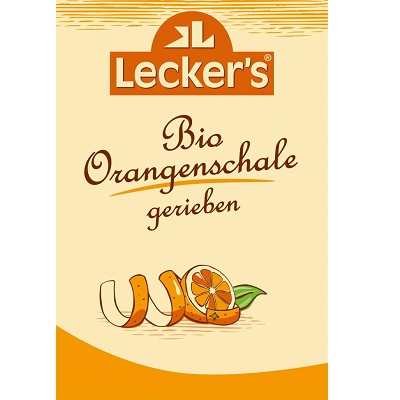 LECKER'S Strúhaná pomarančová kôra (15g) - BIO