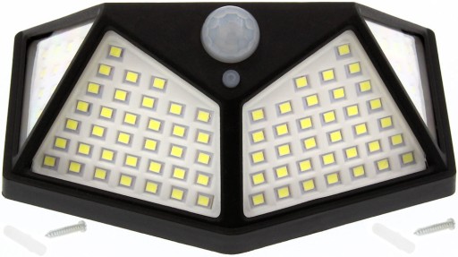 Halogénová solárna lampa 100 LED senzor pohybu Meranie