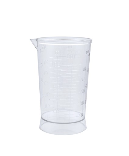Plastová odmerka s dielikmi, kadernícka odmerka, 100 ml