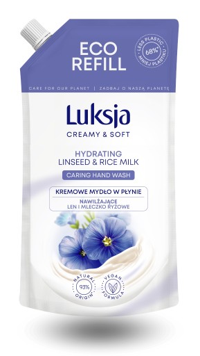 LUKSJA TEKUTÉ KRÉMOVÉ MYDLO 400 ml PLEŤ ZVLHČUJE