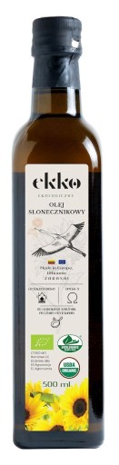 SLNEČNICOVÝ OLEJ NA VARENIE A VYPRAŽOVANIE, BIO, 500 ml