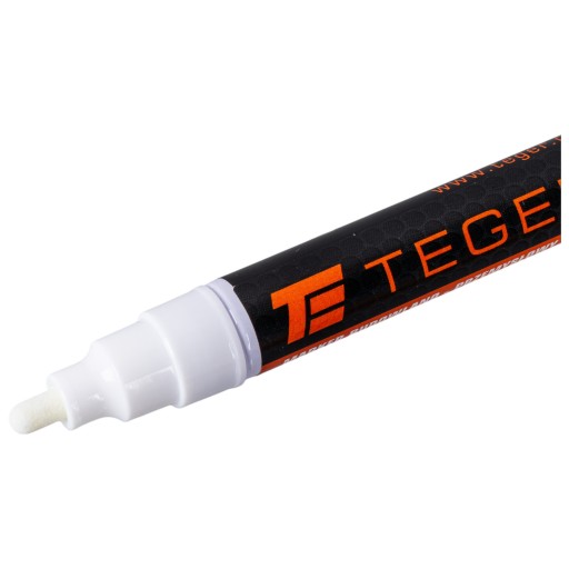 Stavebný popisovač biely okrúhly popisovač 2,5mm olej Teger