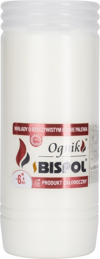 Vložka do sviečky parafínová BISPOL WP6 144H 1 ks.