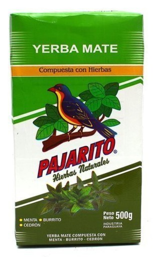 Yerba Mate Pajarito Compuesta Con Hierbas 0,5 kg