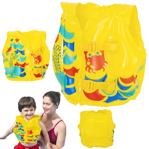 Nafukovacia plavecká vesta pre deti 3-6 rokov. Krab 41x30 cm Bestway 32069