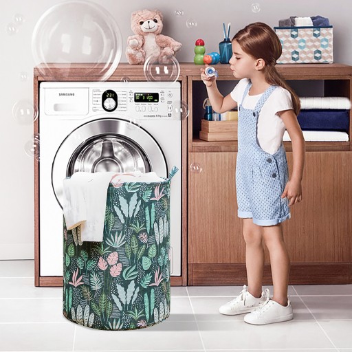 KONTAJNER NA PRÁDLO KOŠÍK HRAČKY KAPACITA TAŠKA SKLADAČNÁ VEĽKÁ XL 60l 40x50cm
