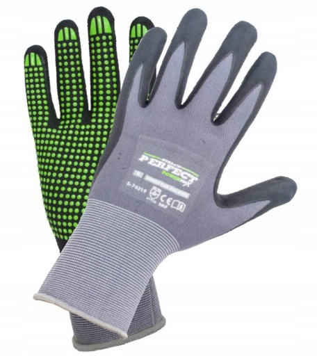Rukavice Stalco Powermax Nitrile Flex Dots Dots Veľkosť 9
