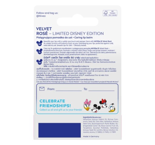 NIVEA DAISY DUCK DISNEY EDITION Ochranný rúž - hydratačný 4,8g