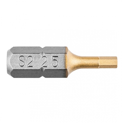Skrutkovacie bity HEX 2,5 x 25 mm, 2 ks.