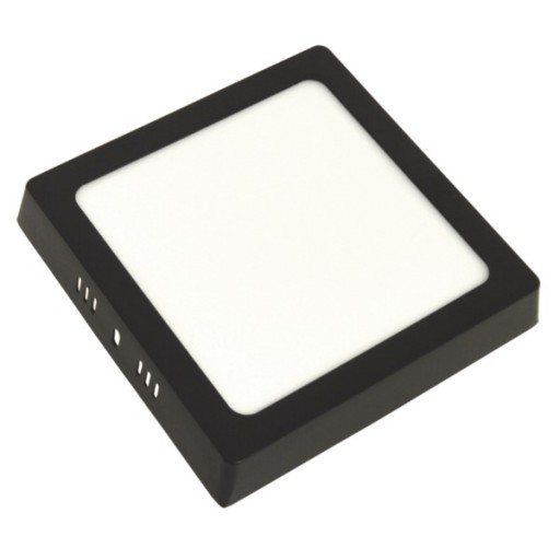 PODSVRCHOVÁ LAMPA Gerry Panel 12W LED 230V 4000K čierna 16cm x 16cm Štvorc.