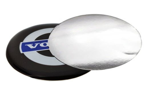 Silikónový emblémový odznak 60 mm pre Volvo 6 cm pre kryty nábojov