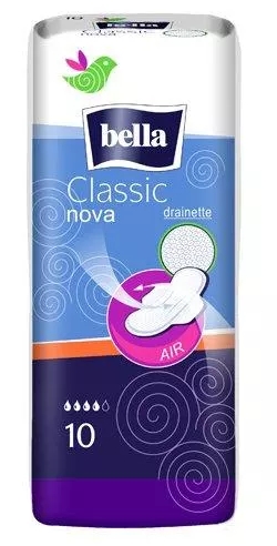 Hygienické vložky Bella Nova Classic Air, s krídelkami, 10 kusov