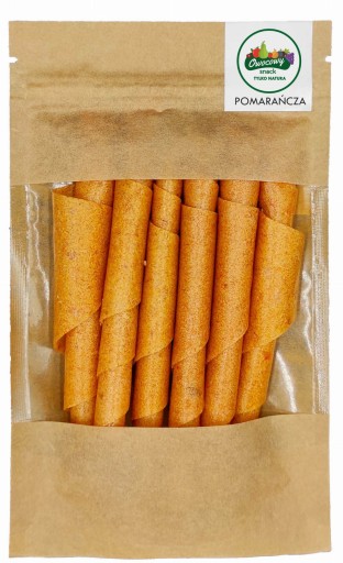 OVOCNÉ VALCE Pomaranč 50g Prírodný ovocný snack Pomaranč