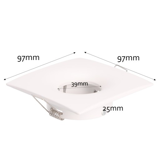 BIELA ŠTVORCOVÁ HALOGÉNOVÁ SVIETKOVÁ LAMPA