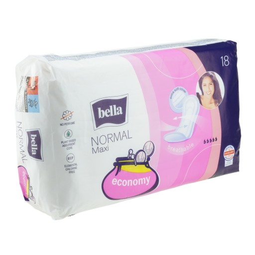 BELLA NORMAL MAXI HRUBÉ ZDRAVOTNÉ VLOŽKY 18 KS