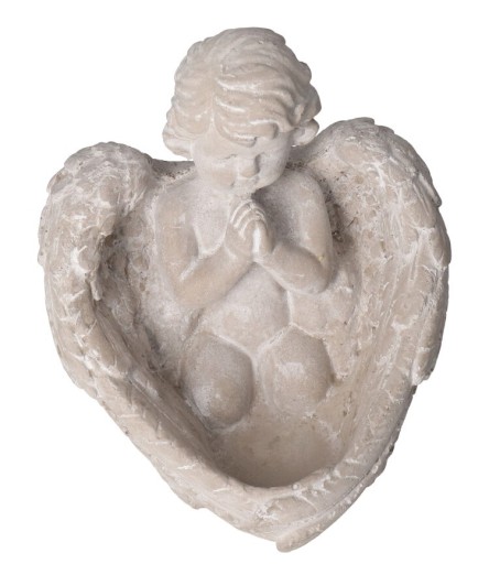 ANJELSKÝ KVETINÁČ, STOJAN NA SVIEČKU KAMENNÝ HROB, 12,5 CM