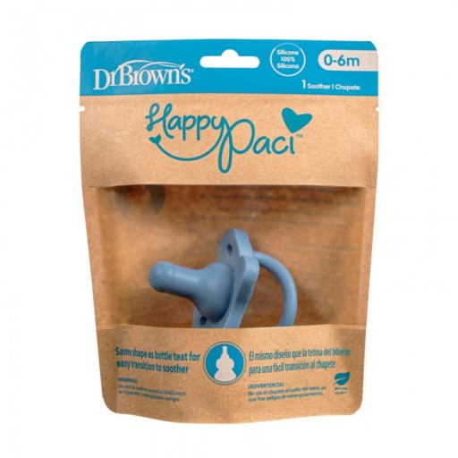 PS11008 DR BROWN'S UKLIDŇUJÚCI cumlík silikónové hryzátko 0+ HappyPaci