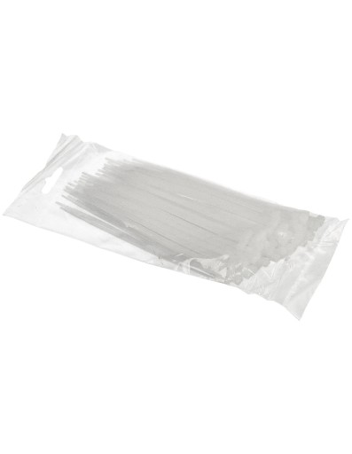 Sťahovacie pásky 3,6x150mm Biele 100 ks