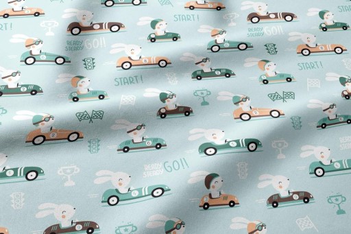 Bavlnená FABRIC 466 králik do auta