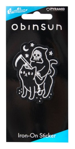 Nášivka na oblečenie Obinsun Kat Black Cat