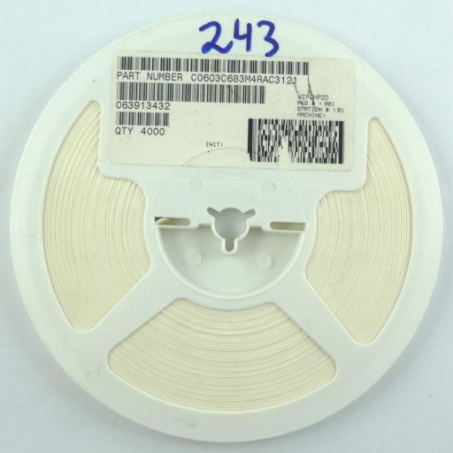 Keramické MLCC SMD 68nF 20% 16V DC 100ks