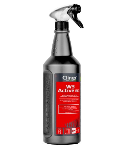 CLINEX W3 ACTIVE BIO, Čistiaci prostriedok do kúpeľne 1L