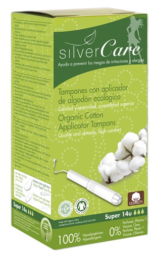 SilverCare Super ekologické tampóny (s aplikáciou) 14 ks