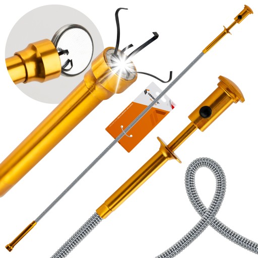 Magnetický uchopovač, flexibilný, flexibilný, dlhý, pazúrovitý skrutkový grip, LED