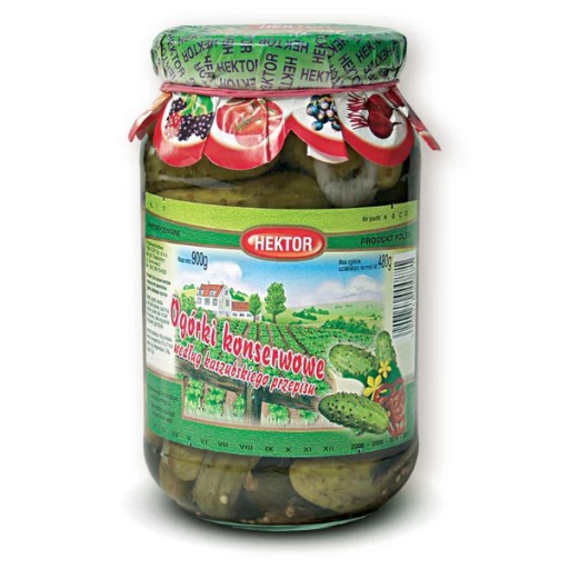 Hektor Kašubské nakladané uhorky, 900ml